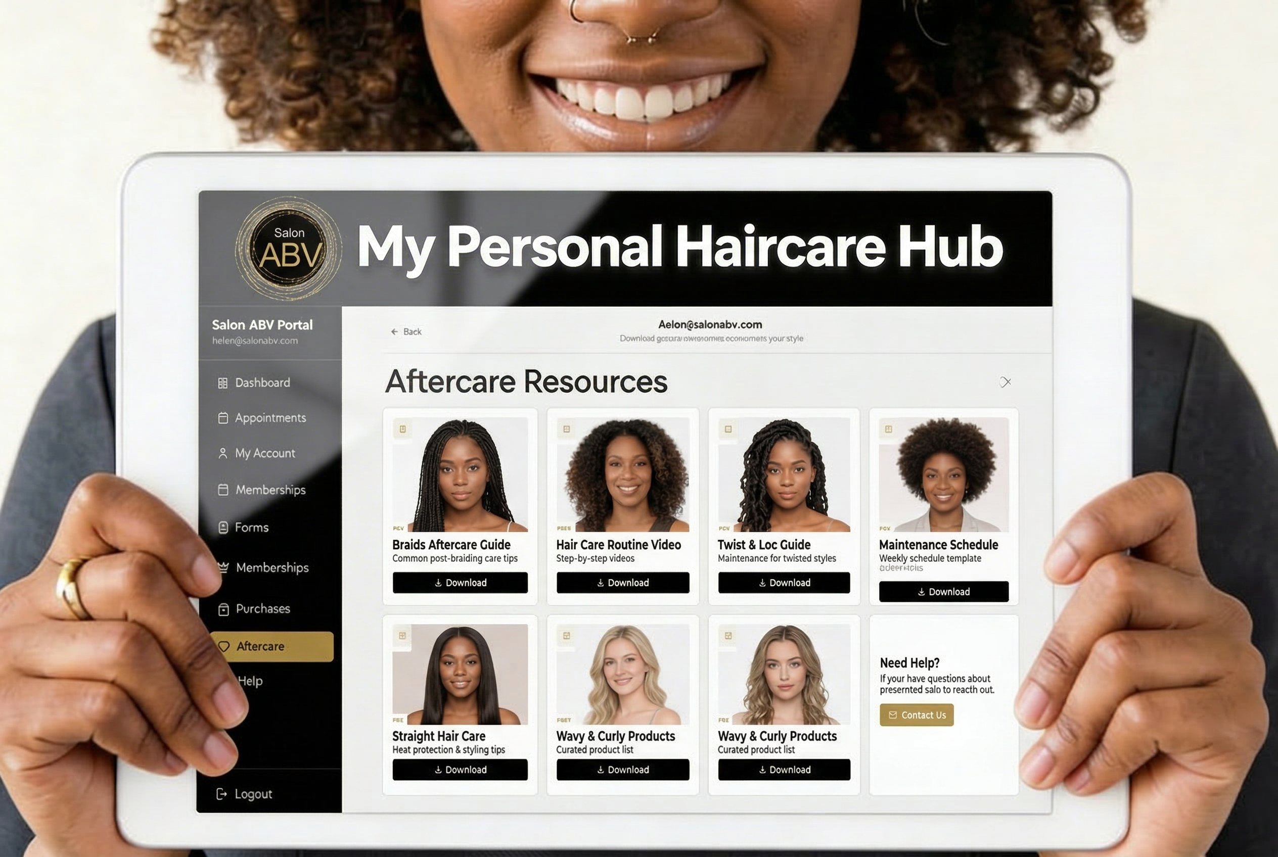 Your Personal Haircare Hub: The New ABV Client Portal